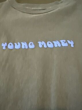 AE x Young Money Graphic Tee - Black with White Print